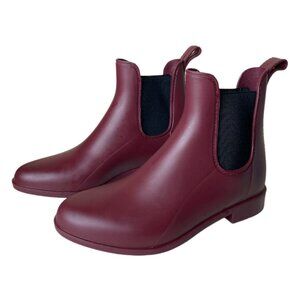 Capelli New York Chelsea Burgundy Rain Boots Size 8